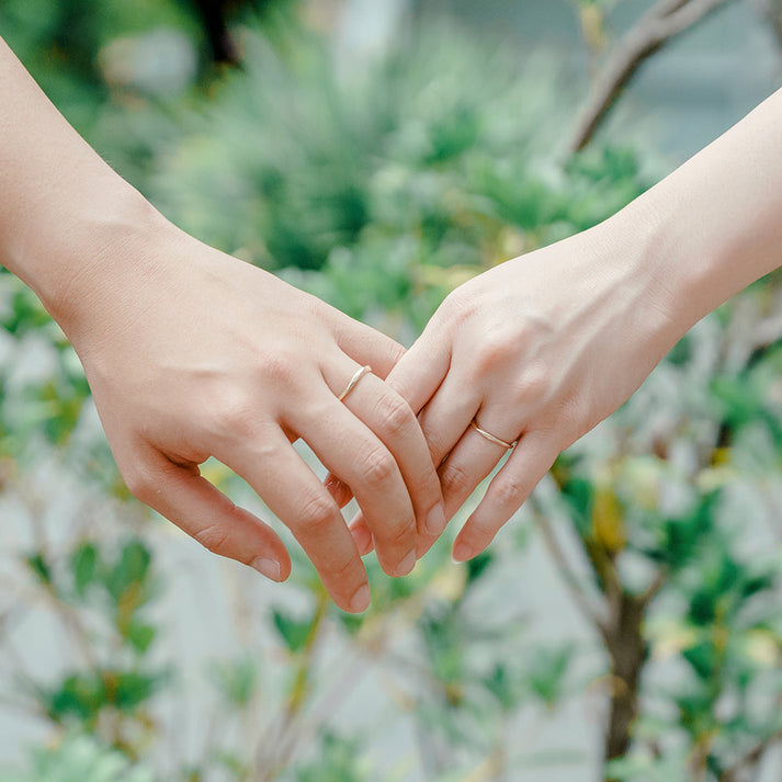 自宅で試せる結婚指輪 with me.